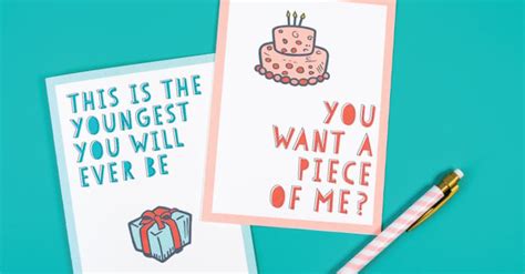 funny printable birthday cards  adults  designs