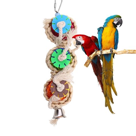 acrylic bird cage parrot macaw cockatie cage chew toys swing scratcher  bell walmart canada
