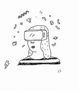 Vr Drawing Headset Getdrawings sketch template