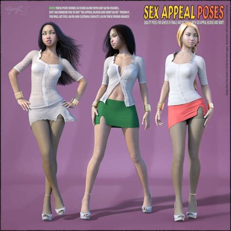Sexappeal Poses For Genesis 8 And For Victoria 8 3d Models For Poser