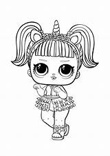 Coloring Pages Lol Dolls Omg Colouring Printable Unicorn Kids Print Surprise Emoji Baby Popular sketch template