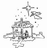 Kerststal Ster Kruis Religie Kerstmis Kerst Colorat Craciun Craciunul Jezus Sfatulmamicilor Ro Kleuren Domnului Nasterea Ziua Geboren sketch template