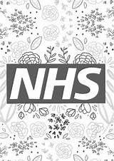 Nhs Monochrome sketch template