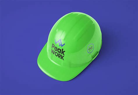 construction safety helmet cap mockup psd  behance
