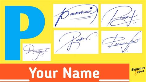 p signature style  signature    beautiful signatures