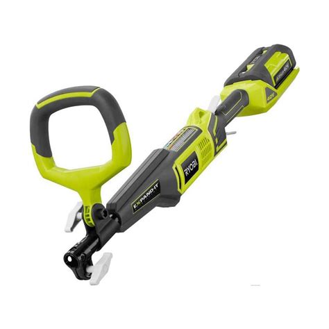 ryobi expand   volt lithium ion cordless attachment capable trimmer power head  ah