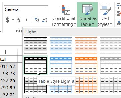 create excel table  specific style contextures blog