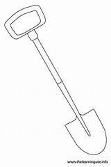 Shovel sketch template