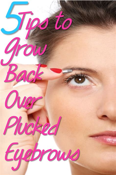 5 Tips To Grow Back Over Plucked Eyebrows You Put It On