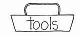 Tool Box Clipart Toolbox Clip Template Coloring Kids Cliparts Tools Chest Empty Text Pages Belt Library Use Construction Collection Find sketch template