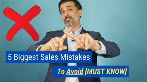 biggest sales mistakes  avoid
