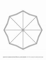 Octagon Coloring Umbrella Shaped Spring Planerium Pages Shop sketch template