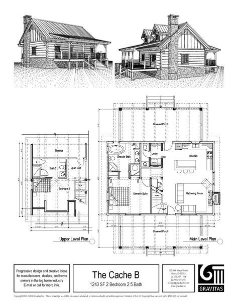 small  bedroom log cabin plans cabin plans  loft cottage house plans cabin plans