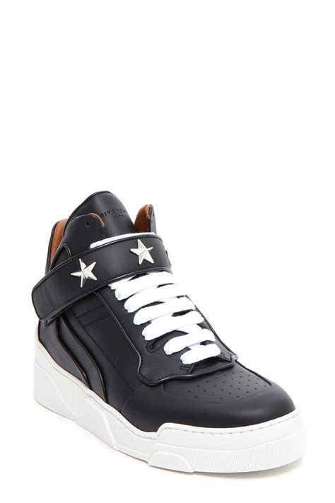 givenchy givenchy mid sneaker  stars black mens sneakers italist