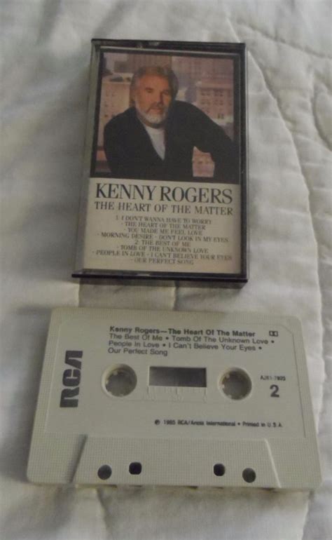 Kenny Rogers Cassette Tape The Heart Of The Matter 1985 Cassette