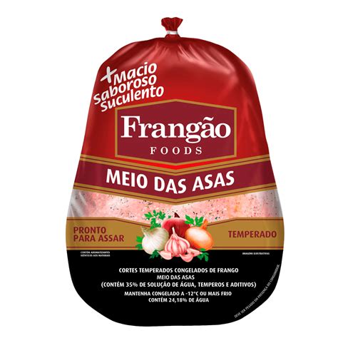 Meio Das Asas Temperado Frangão Foods
