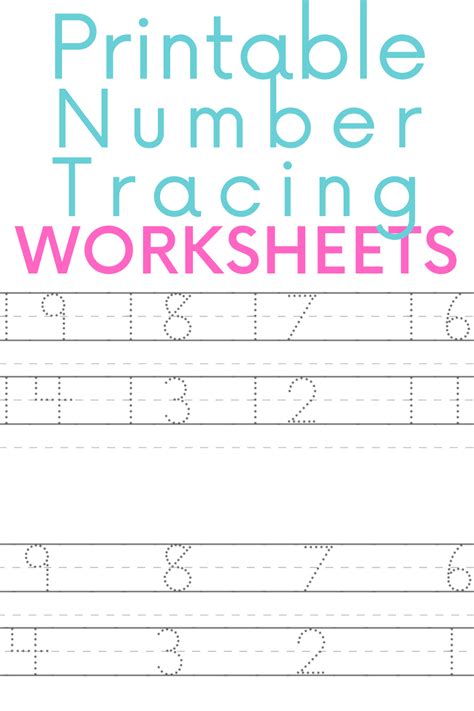 number tracing worksheet traceable numbers numbers   worksheet