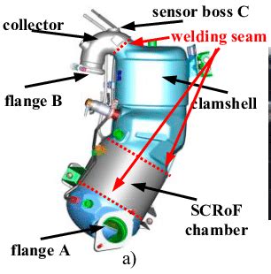 assembled catalytic converter    placement    scientific diagram