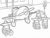 Chupacabra Planes Kidsplaycolor sketch template