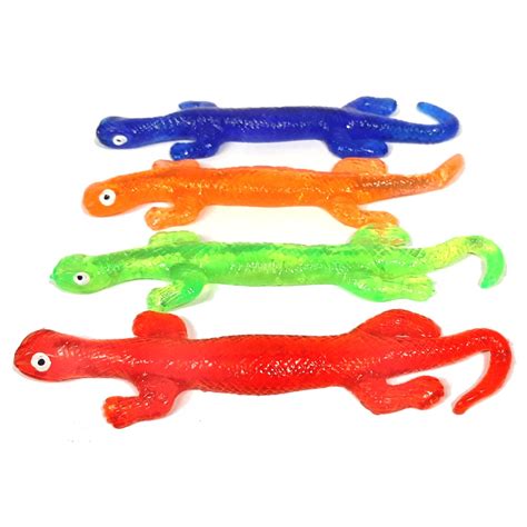 super sticky stretchy lizard cm sensory toys blue frog toys
