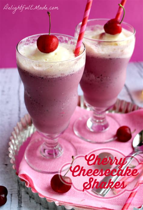 Cherry Cheesecake Shakes Delightful E Made