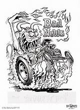 Roth Big Rat Fink Coloring Ed Daddy Pages Drawings Car Rod Colouring Cartoon Books Badnews Cars Rats Choose Board Designs sketch template