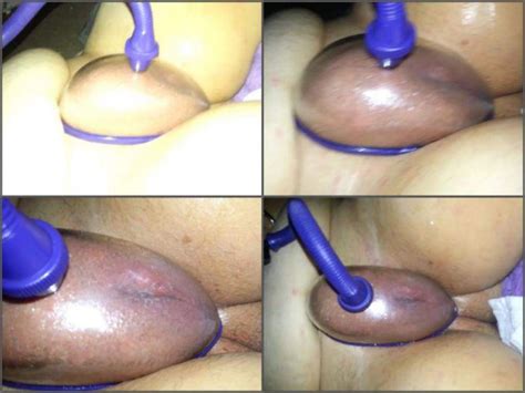 plump bitch homemade vaginal pumping close up amateur fetishist