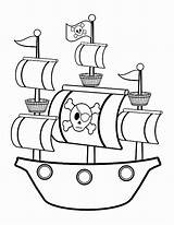 Pirate Ship Drawing Easy Kids Simple Drawings Coloring Pages Pearl Sunken Boat Sketch Clipart Colouring Ships Getdrawings Crafts Harbor Clipartmag sketch template