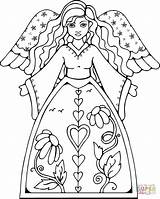 Coloring Pages Angel Beautiful Angels Printable Gabriel Cleveland Simple Color Show Christmas Print Getcolorings Drawing Chance Last Puzzle Paper sketch template