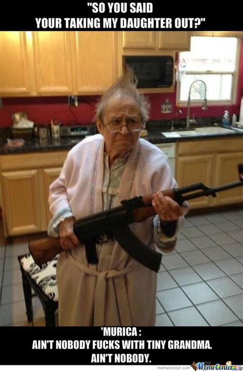 Armed Grandma By Serkopat Meme Center