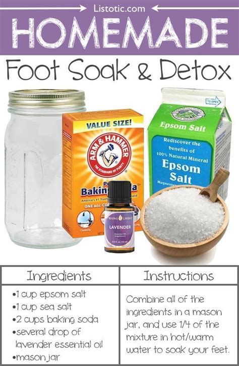 homemade foot soak and detox homemade foot soaks detox soak foot soak