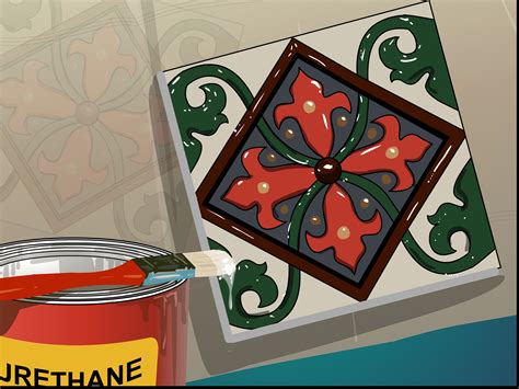easy ways   tile painting  pictures wikihow