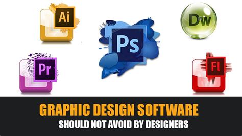 graphic design software   avoid  designers