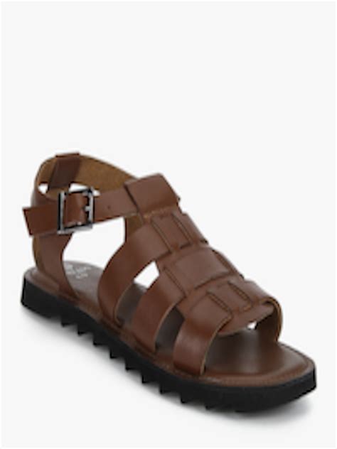 buy brown sandals sandals  men  myntra