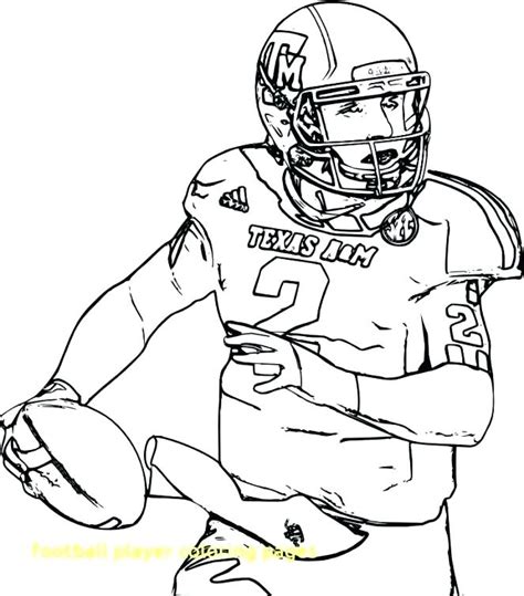 nfl football player coloring pages  getcoloringscom  printable