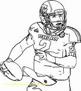 Coloring Nfl Pages Football Player Getcolorings Printable sketch template