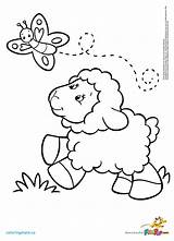 Lamb Baby Coloring Pages Getdrawings Drawing sketch template