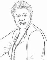 Ella Coloring Fitzgerald Famous People Pages Printable African Americans History Month Drawing American Color Supercoloring Drawings Figures Choose Board Categories sketch template