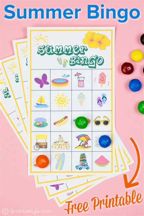 summer bingo game   printables