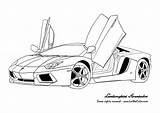 Coloring Lamborghini Pages Car Aventador Cars Lamborgini Sheets Print Colouring Gta Kids sketch template