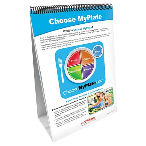 Sportime Myplate Food Groups Flip Charts Grades 5 To 9 Set Of 10