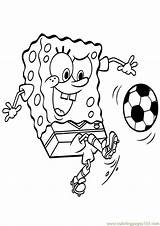 Coloring Pages Soccer Spongebob Printable Library Clipart Squarepants sketch template