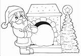 Kleurplaten Kinderen Kerstman Kleurplaat Kerstfun Schoorsteen Zak Jouwweb sketch template