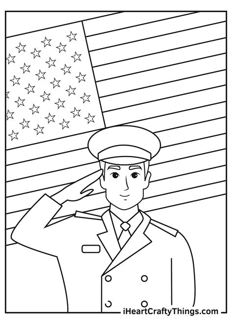 veterans day coloring pages printable customize  print