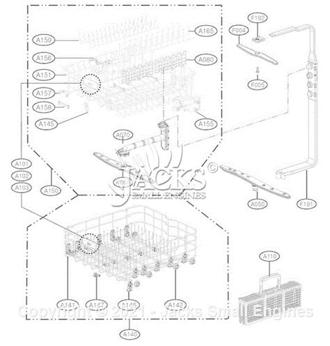 lg ldfst parts diagram  rack assembly parts