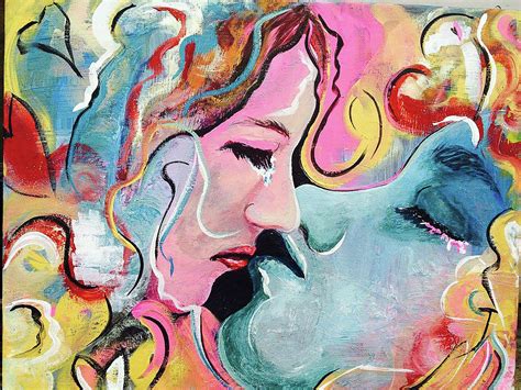 Taboo Kiss Painting By Jessica Frisco Fine Art America