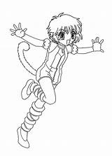 Coloring Pages Mew Kids Anime Sailor Moon Drawings sketch template