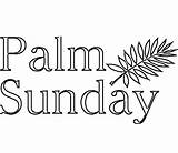 Palm Sunday Coloring Printable sketch template