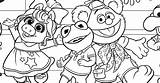 Coloring Muppet sketch template