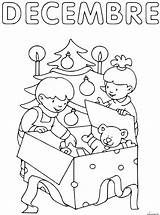 Decembre Cadeaux sketch template